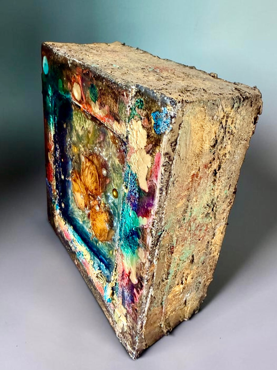 Ethereal Bloom Resin Shadow Box Nic Art Studio