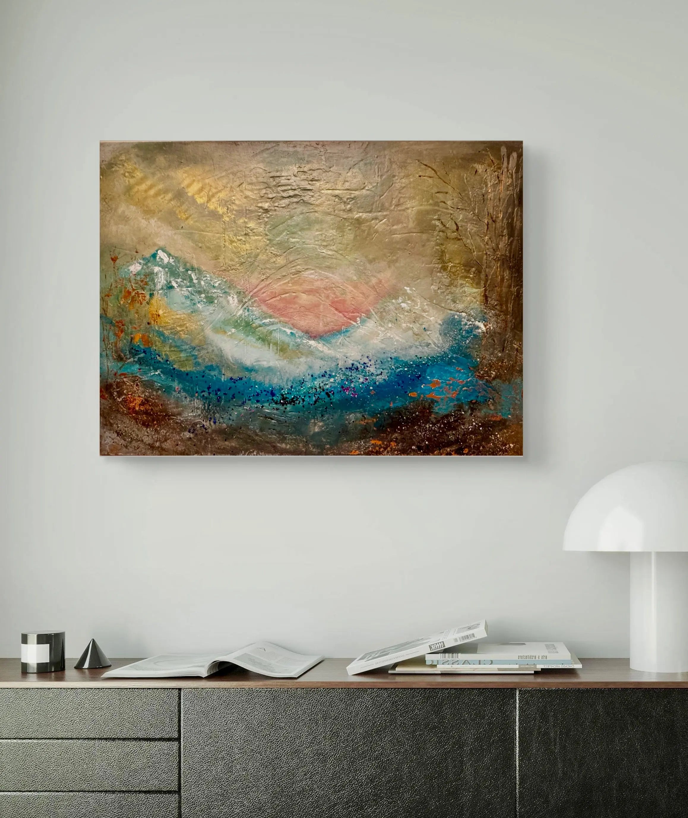 Golden Descent Nic Art Studio