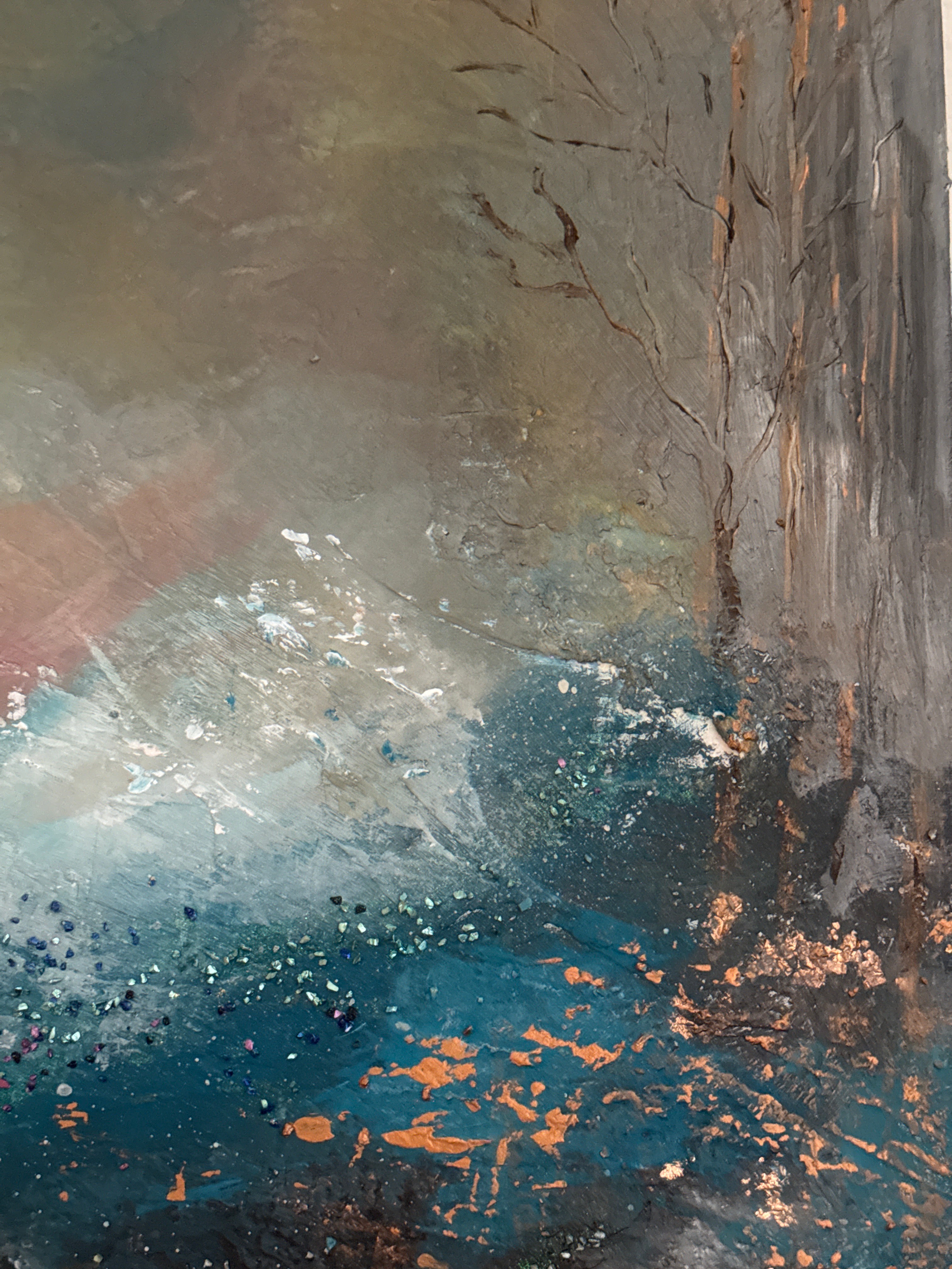 Golden Descent Nic Art Studio